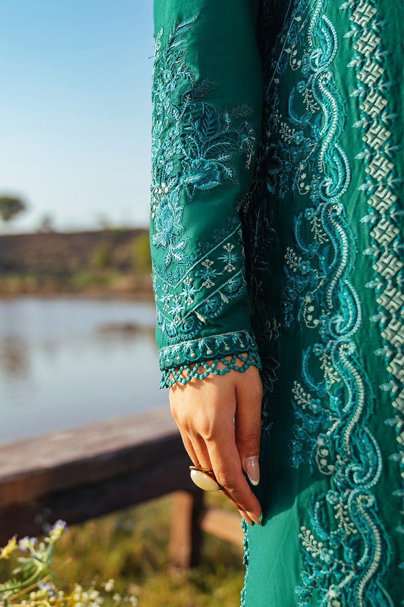 Sana Zubair Luxury Lawn - Emerald