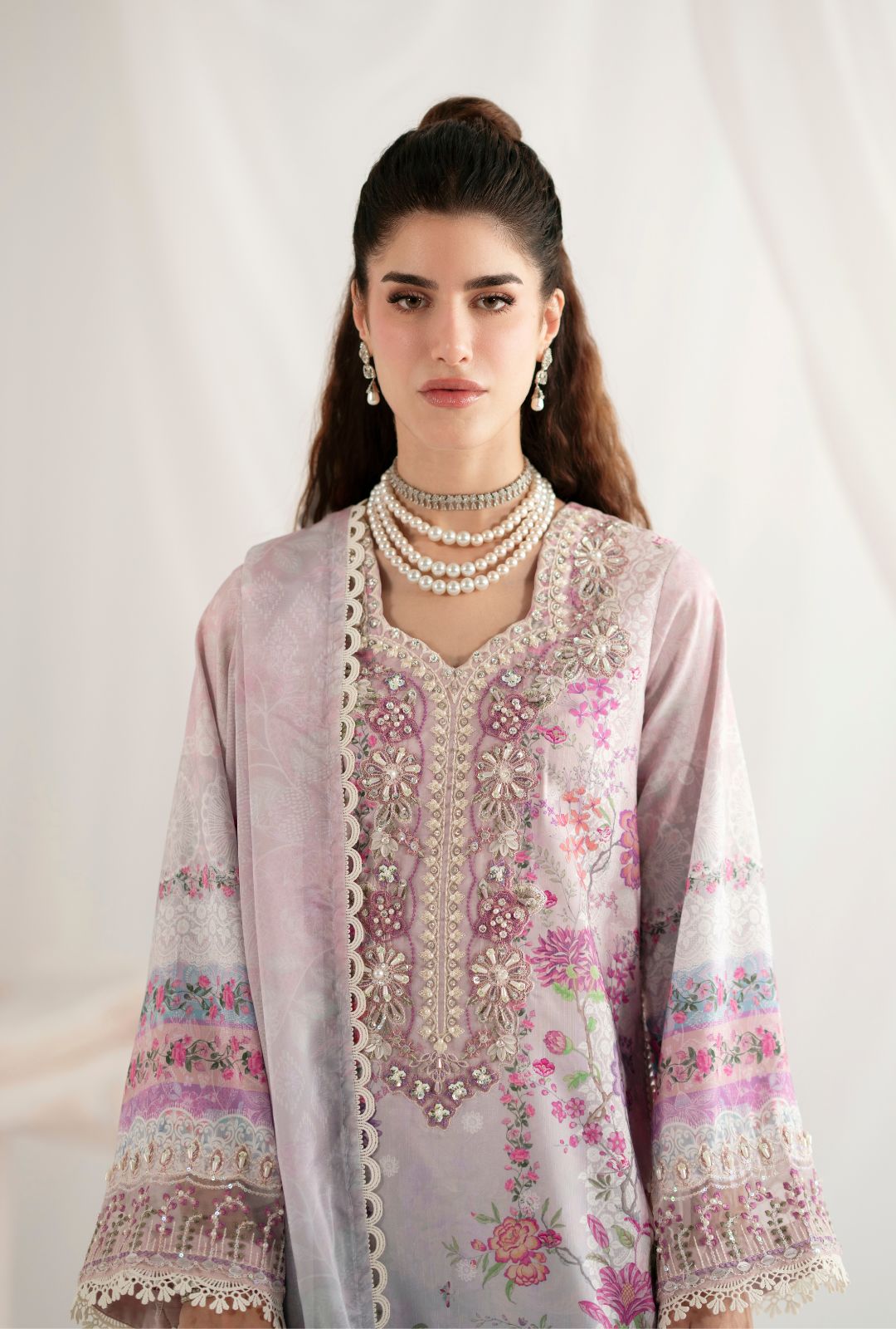 Garden Whisper Printed silk