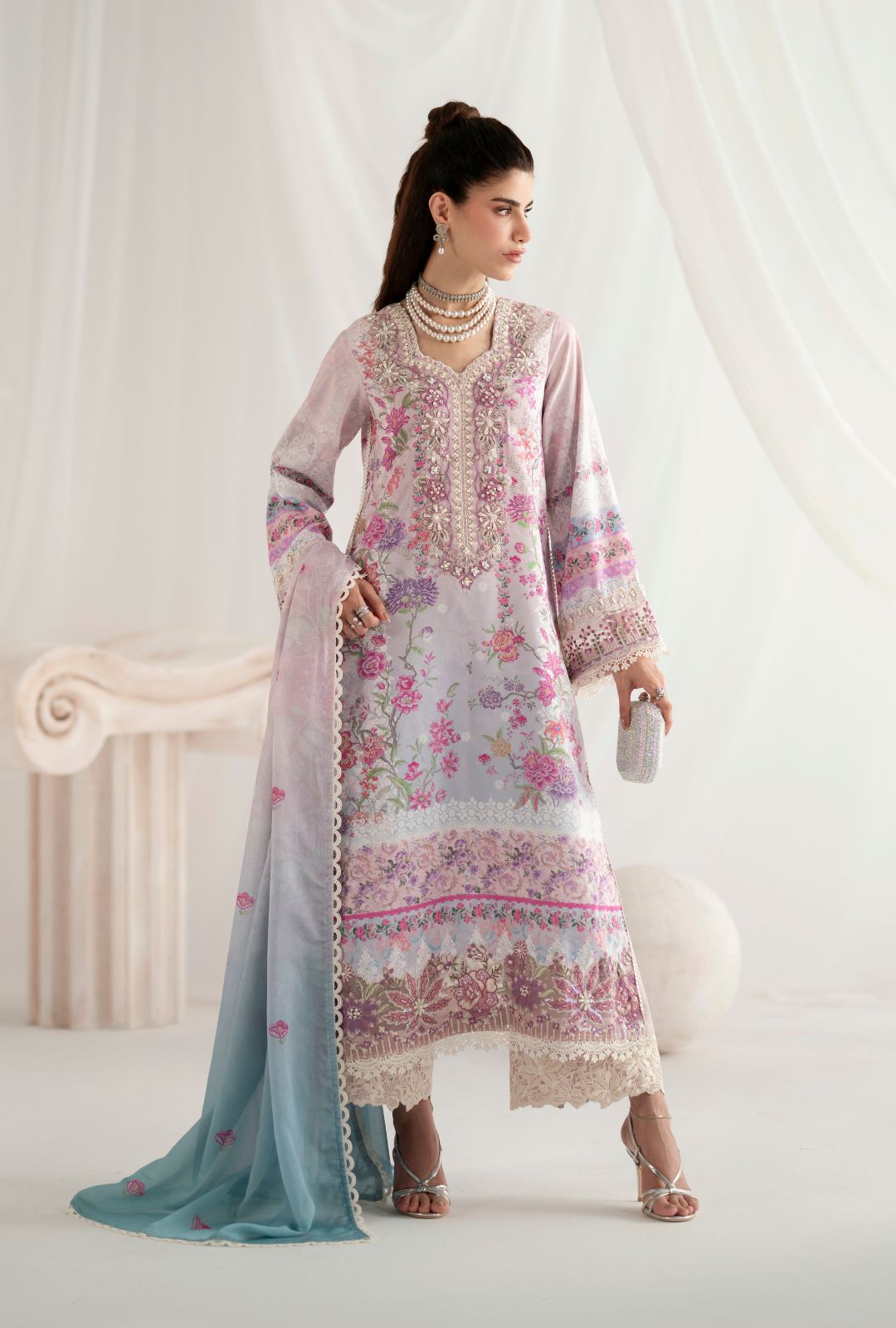 Garden Whisper Printed silk