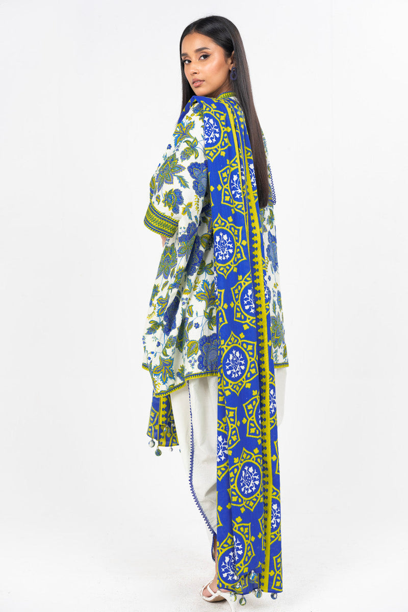3 Pc Printed Lawn Suit