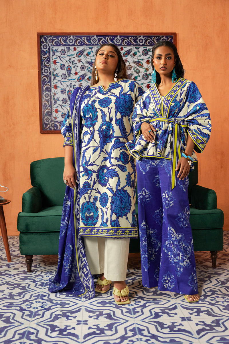 3 Pc Printed Lawn Suit