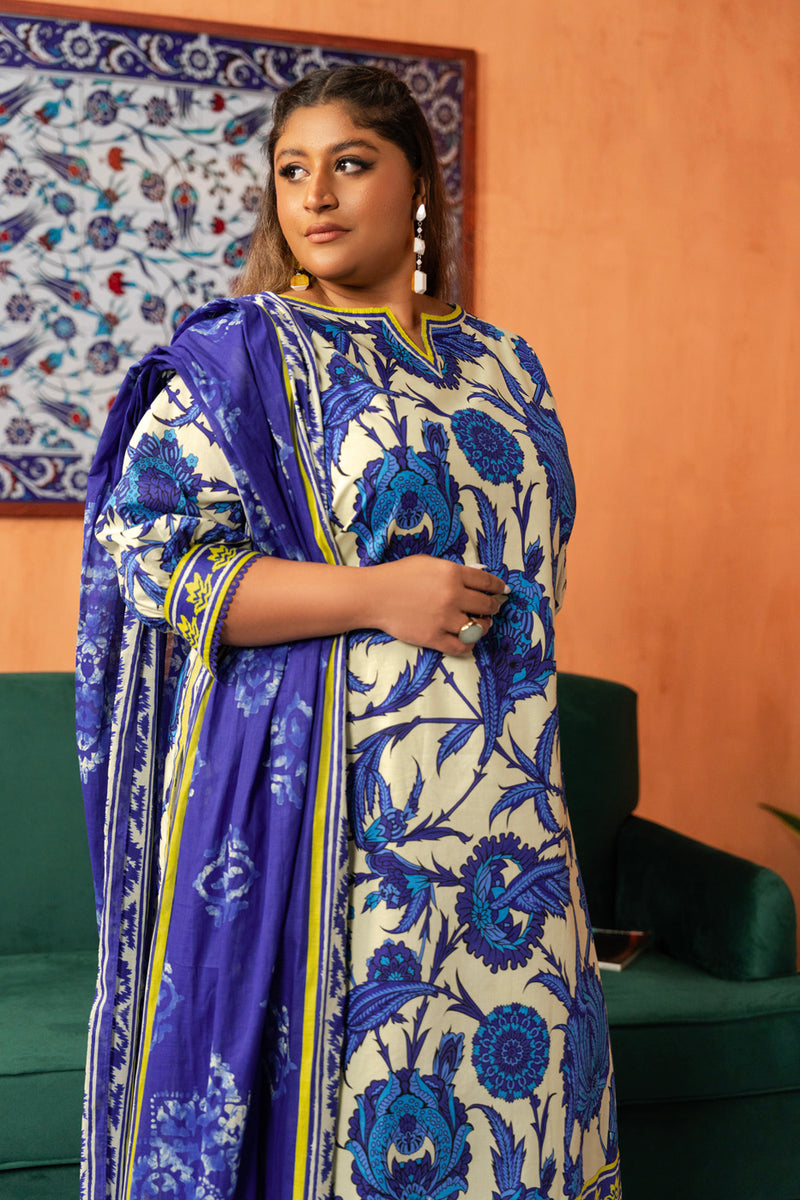 3 Pc Printed Lawn Suit
