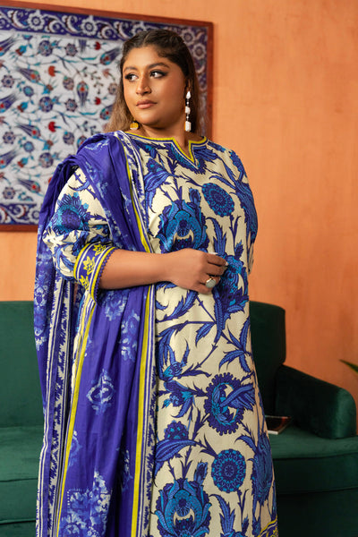 3 Pc Printed Lawn Suit
