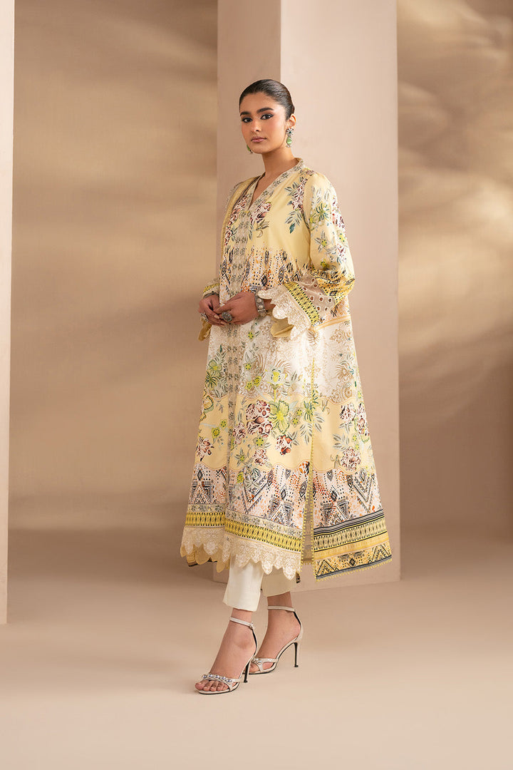 Embroidered Print Unstitched Lawn