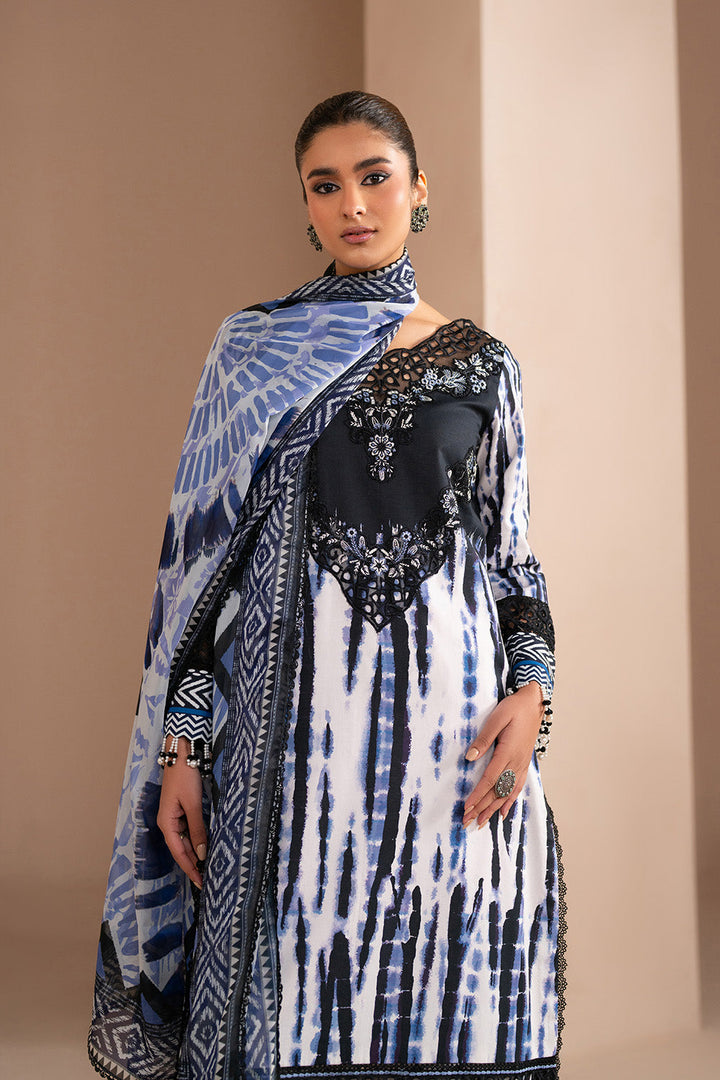 Embroidered Print Unstitched Lawn