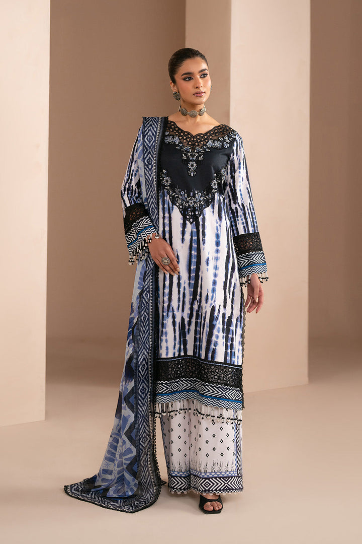 Embroidered Print Unstitched Lawn