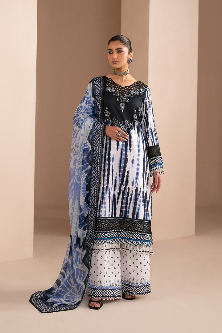 Embroidered Print Unstitched Lawn