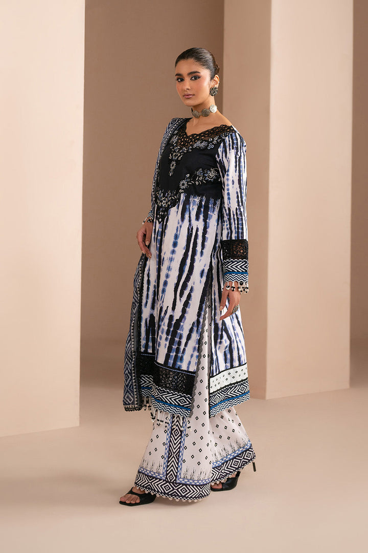 Embroidered Print Unstitched Lawn
