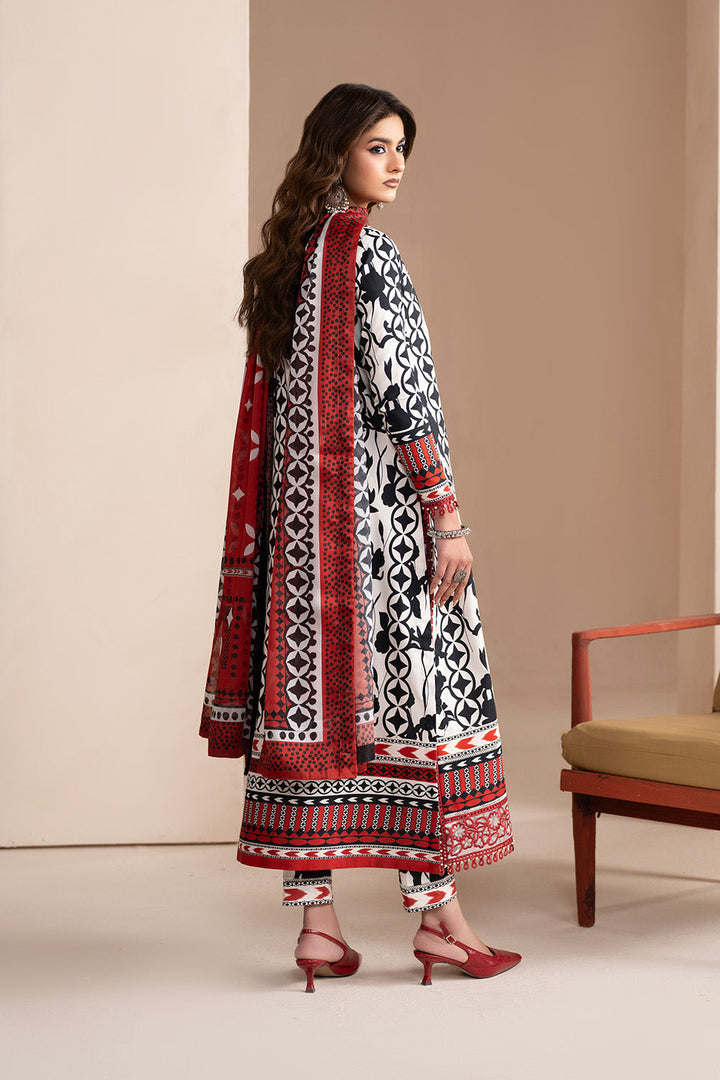 Embroidered Print Unstitched Lawn