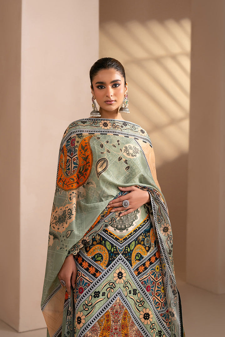 Embroidered Print Unstitched Lawn