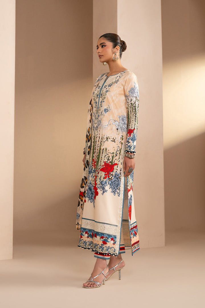Embroidered Print Unstitched Lawn