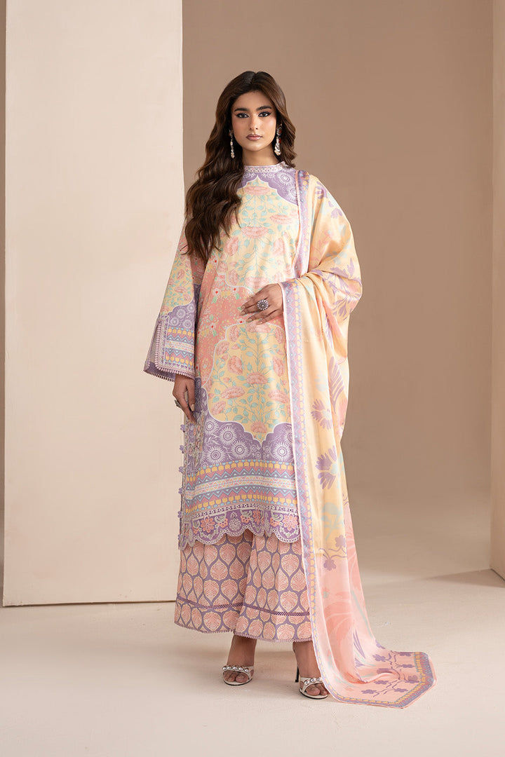 Embroidered Print Unstitched Lawn