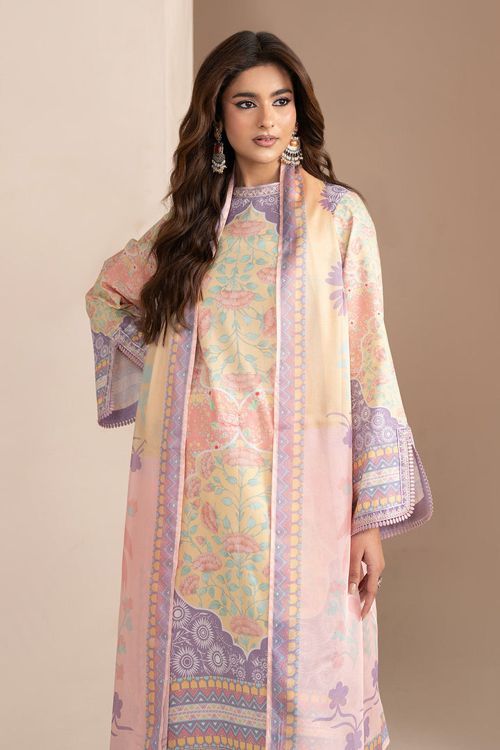 Embroidered Print Unstitched Lawn