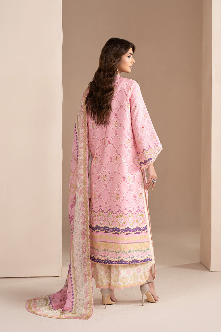 Embroidered Print Unstitched Lawn