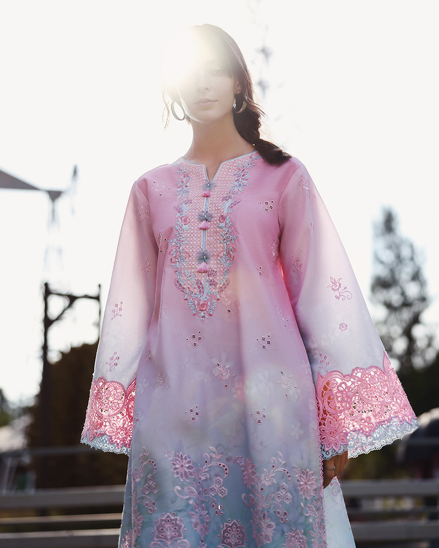 solace ombre chikankari