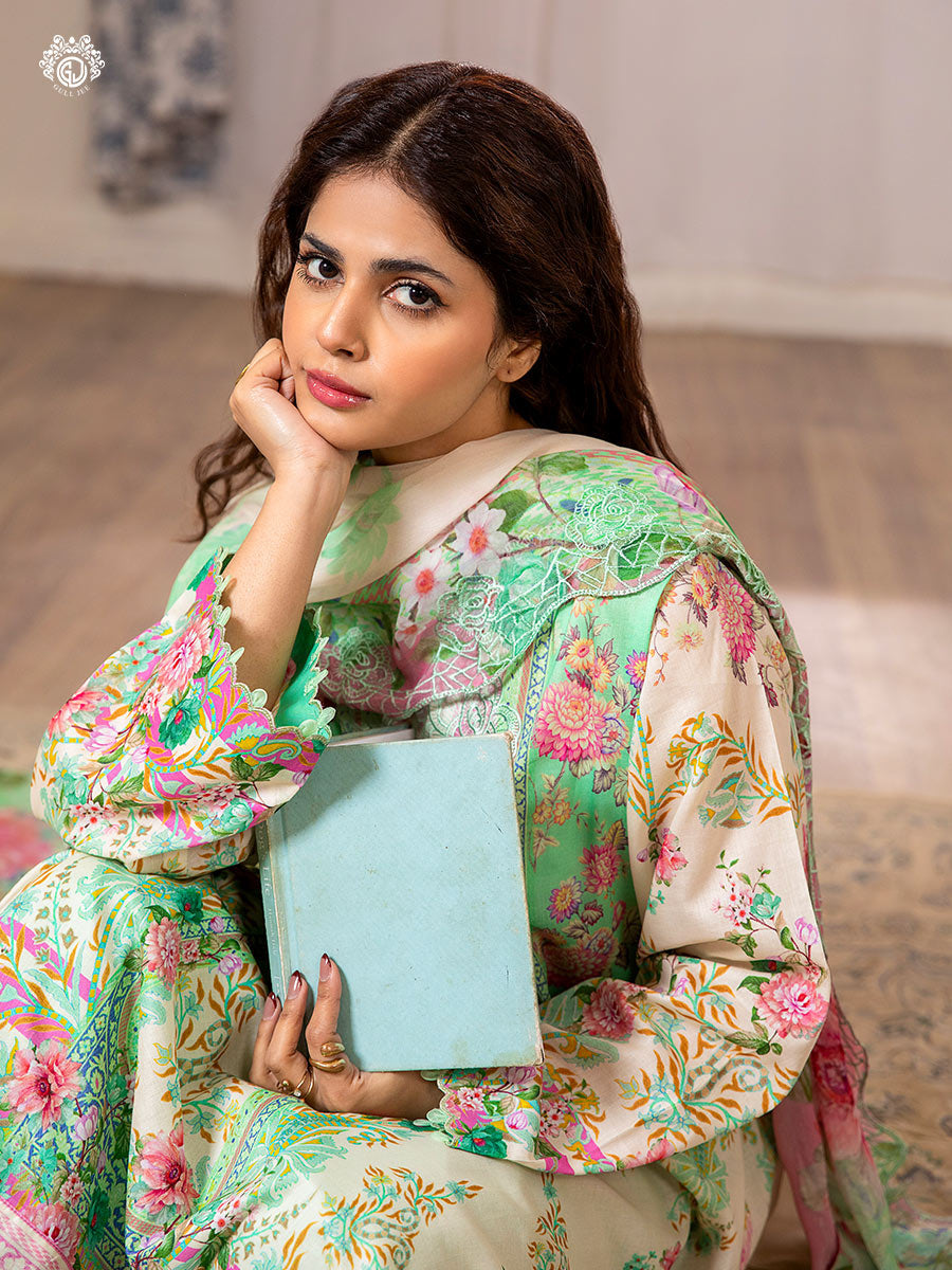 Morja 3-piece Unstitched Lawn