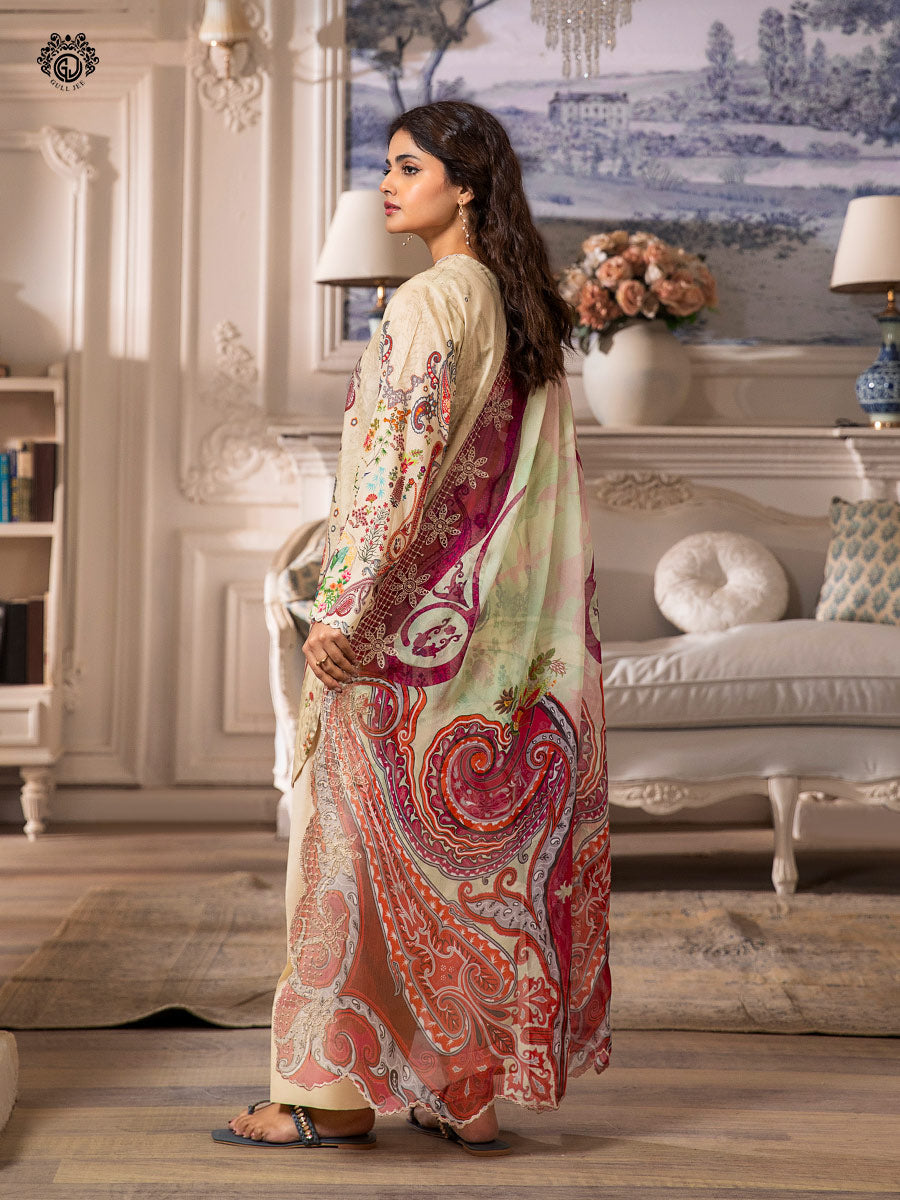 Morja 3-piece Unstitched Lawn