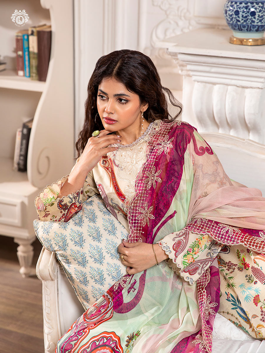 Morja 3-piece Unstitched Lawn