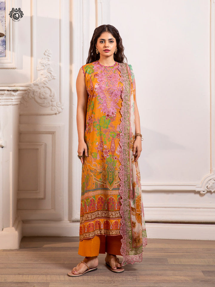 Morja 3-piece Unstitched Lawn