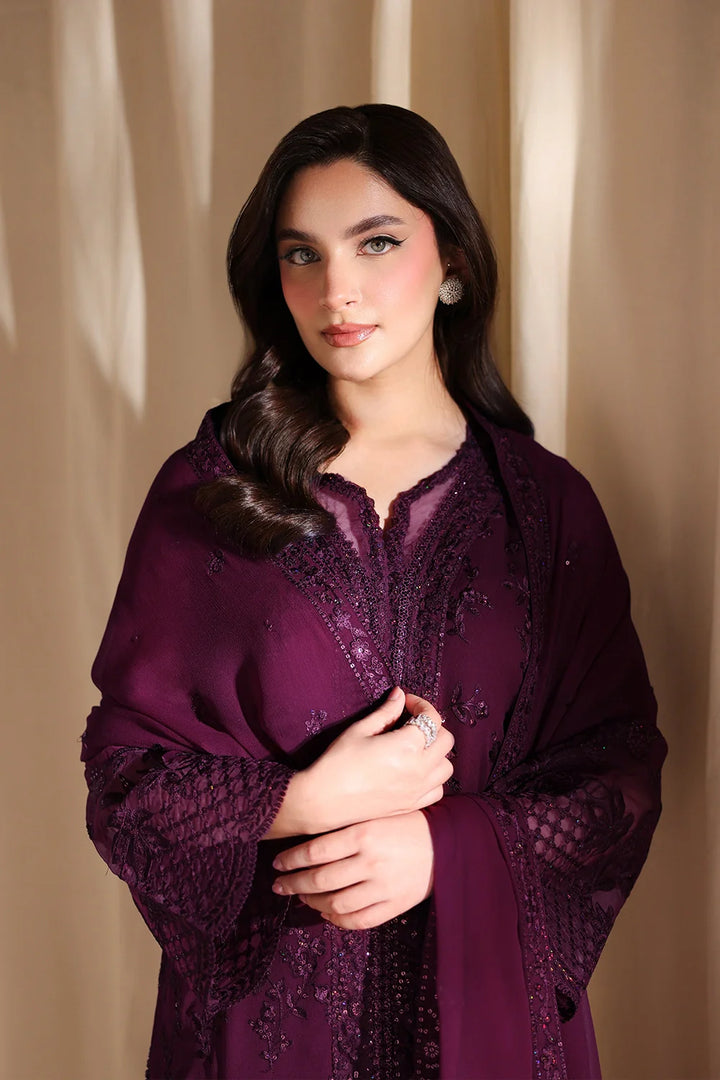 Luxe Embroidered  Lawn 3pcs