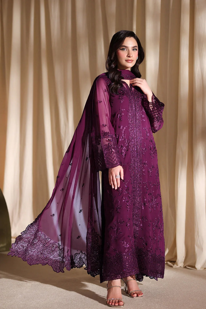 Luxe Embroidered  Lawn 3pcs