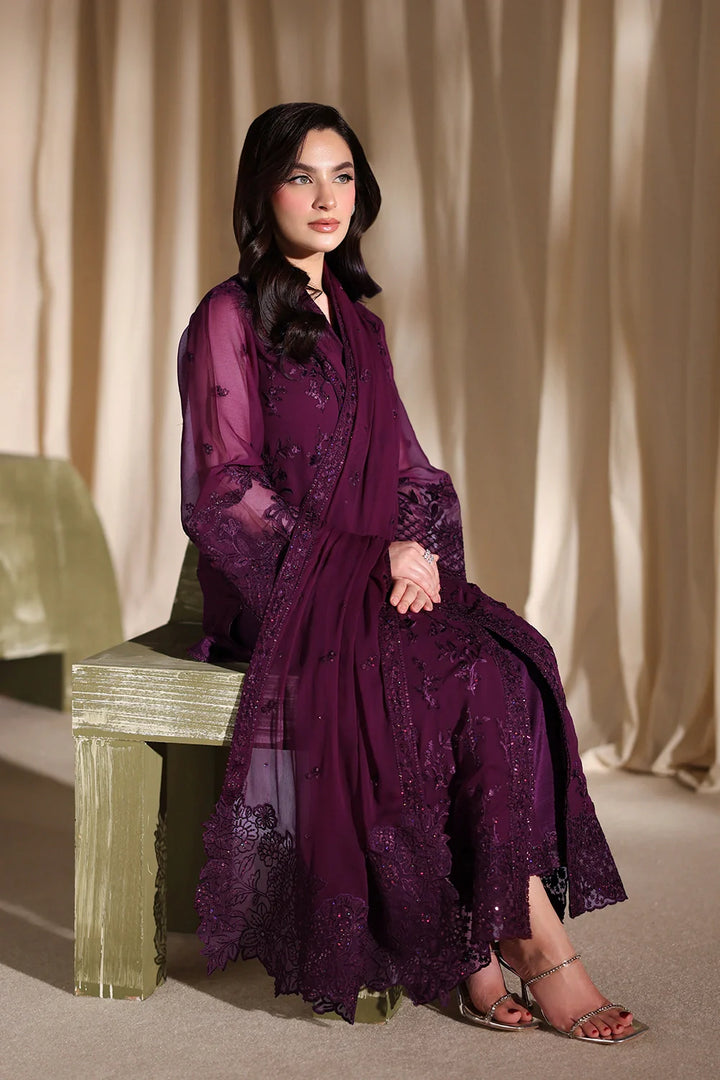 Luxe Embroidered  Lawn 3pcs