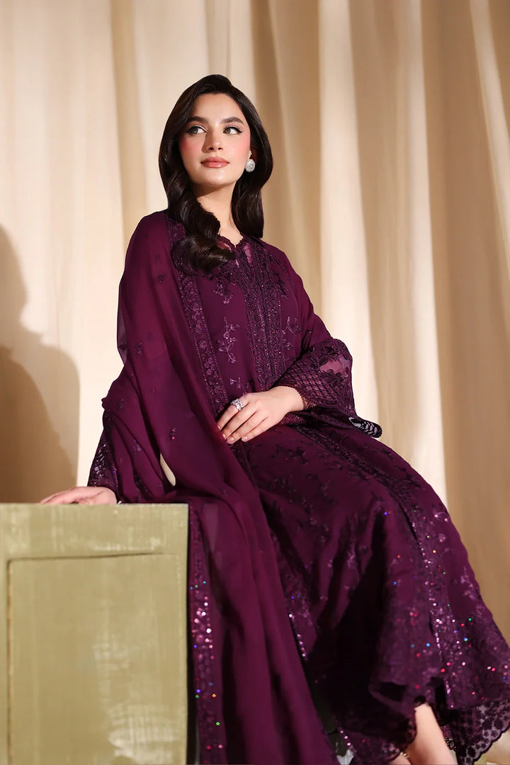 Luxe Embroidered  Lawn 3pcs
