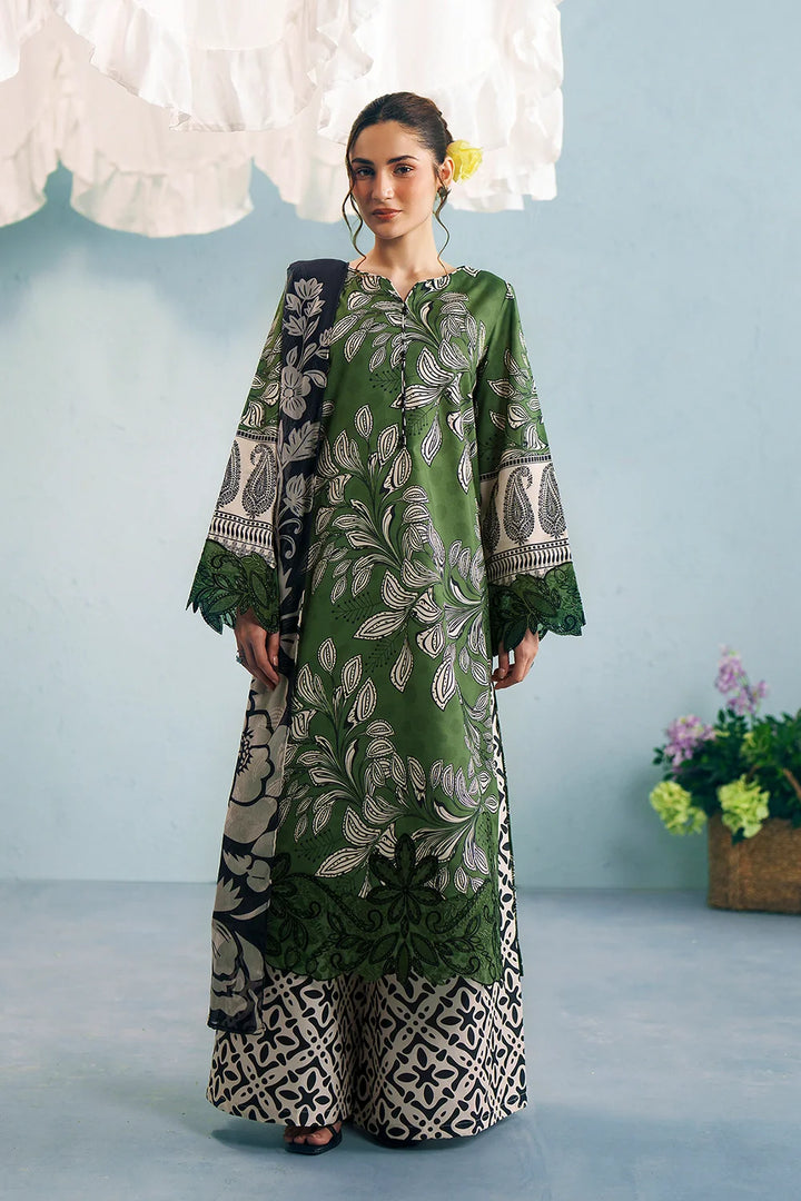 Embroidered and printed lawn Stitched 3pc