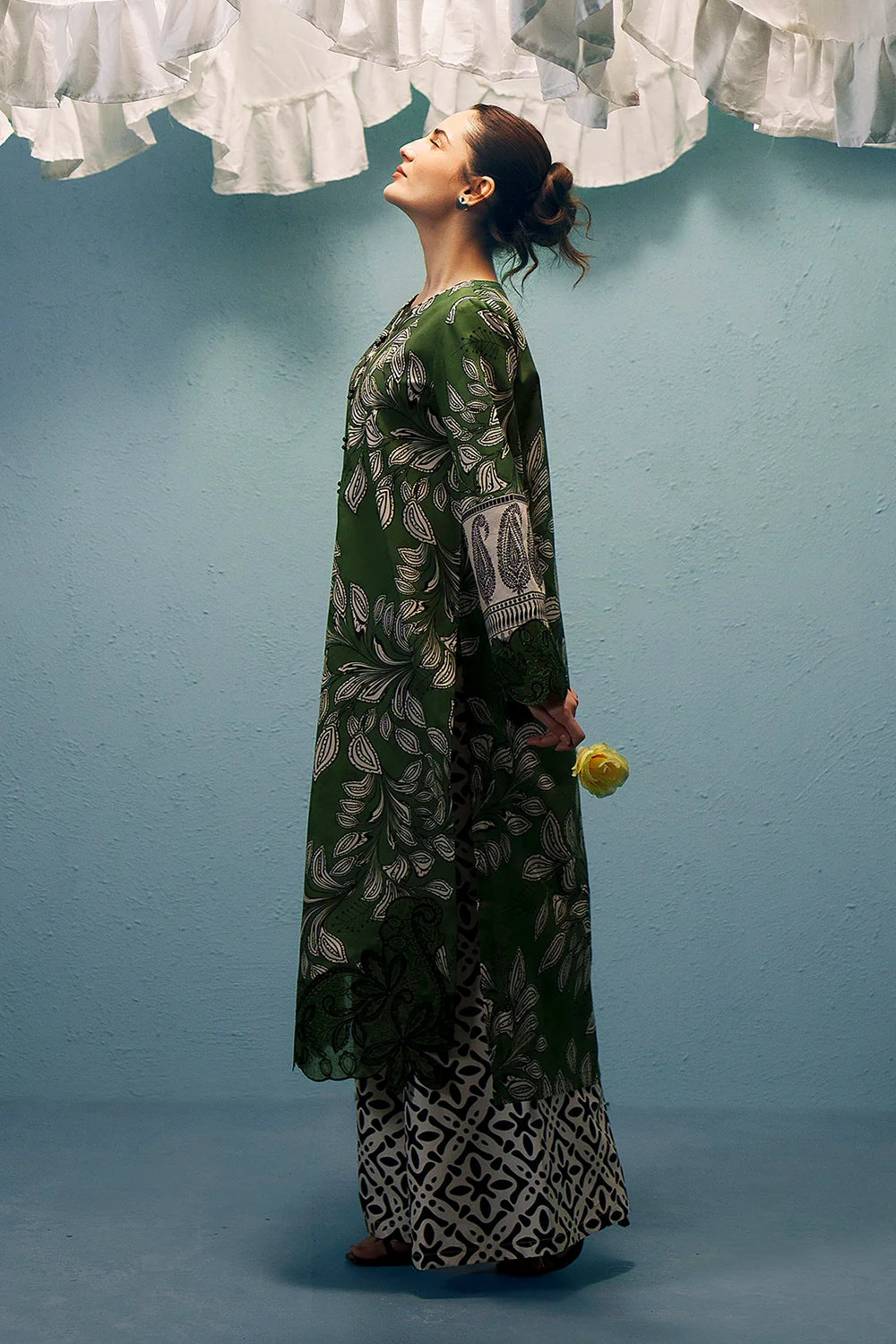 Embroidered and printed lawn Stitched 3pc