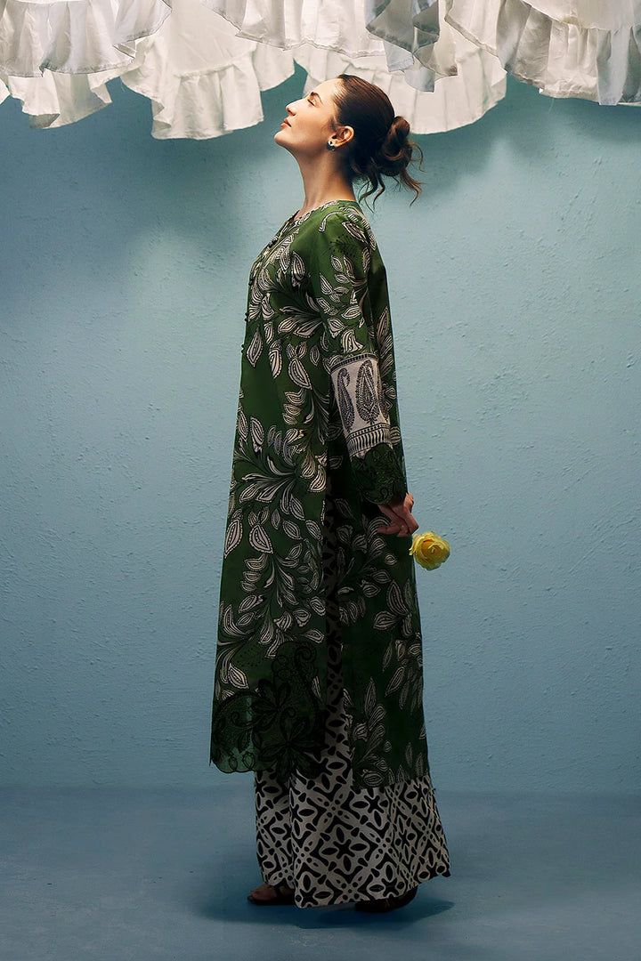 Embroidered and printed lawn Stitched 3pc