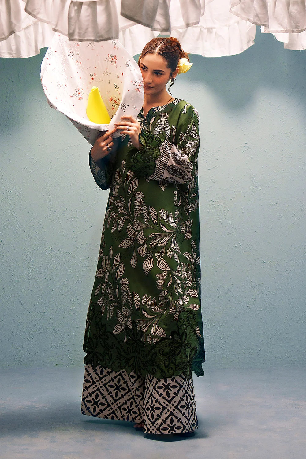 Embroidered and printed lawn Stitched 3pc