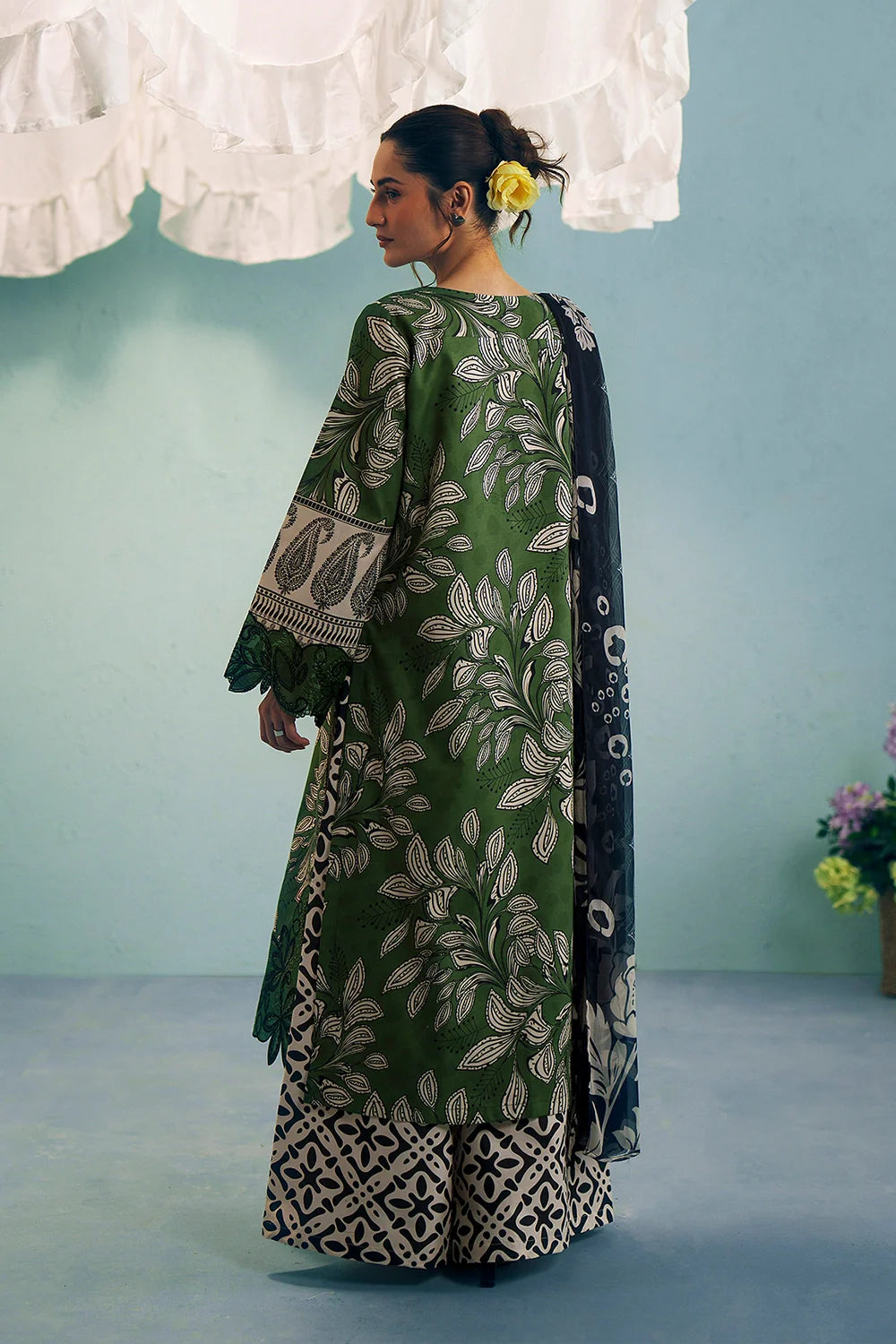 Embroidered and printed lawn Stitched 3pc