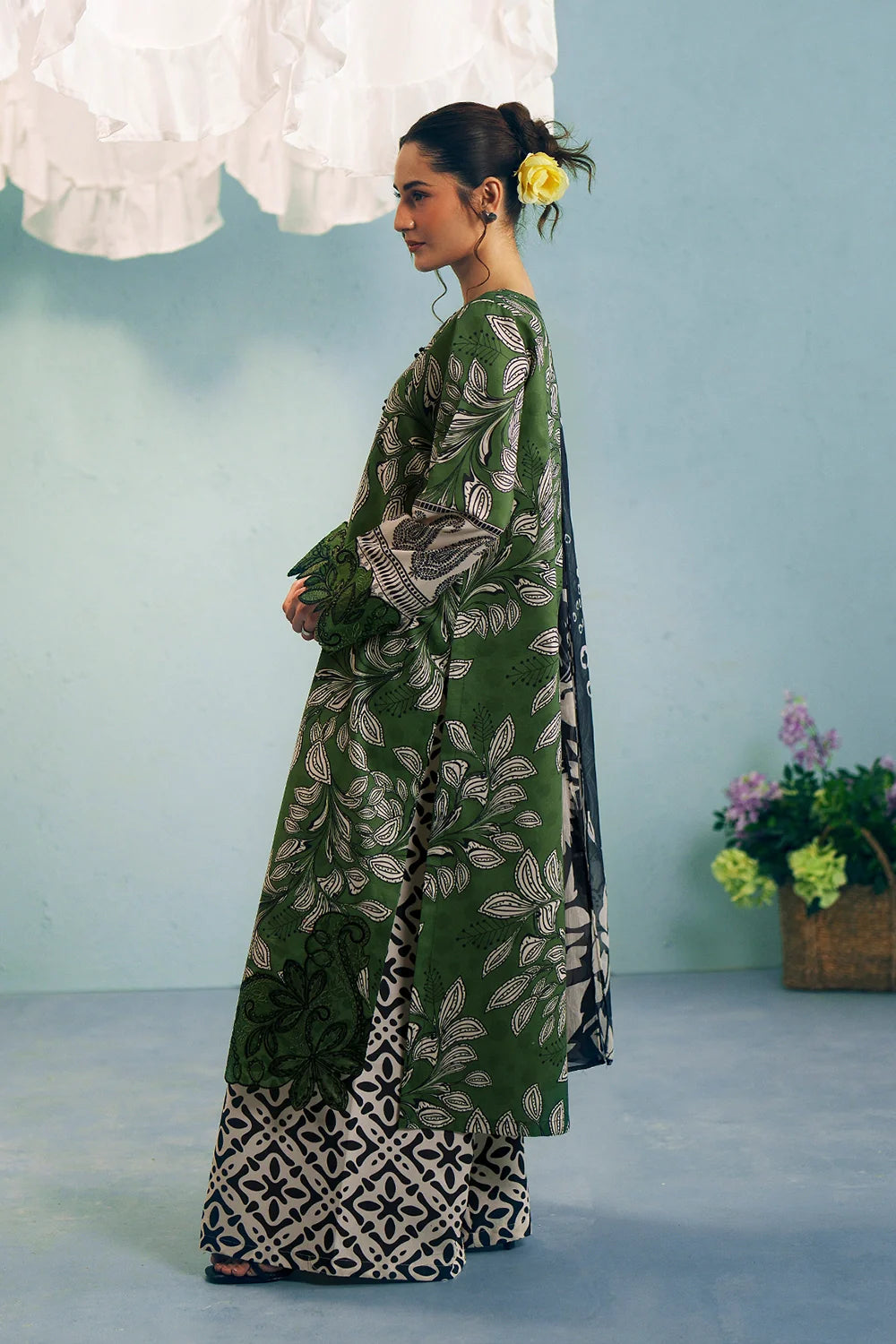 Embroidered and printed lawn Stitched 3pc