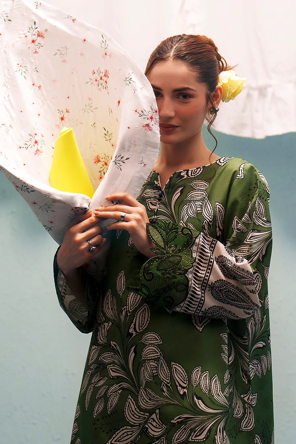Embroidered and printed lawn Stitched 3pc