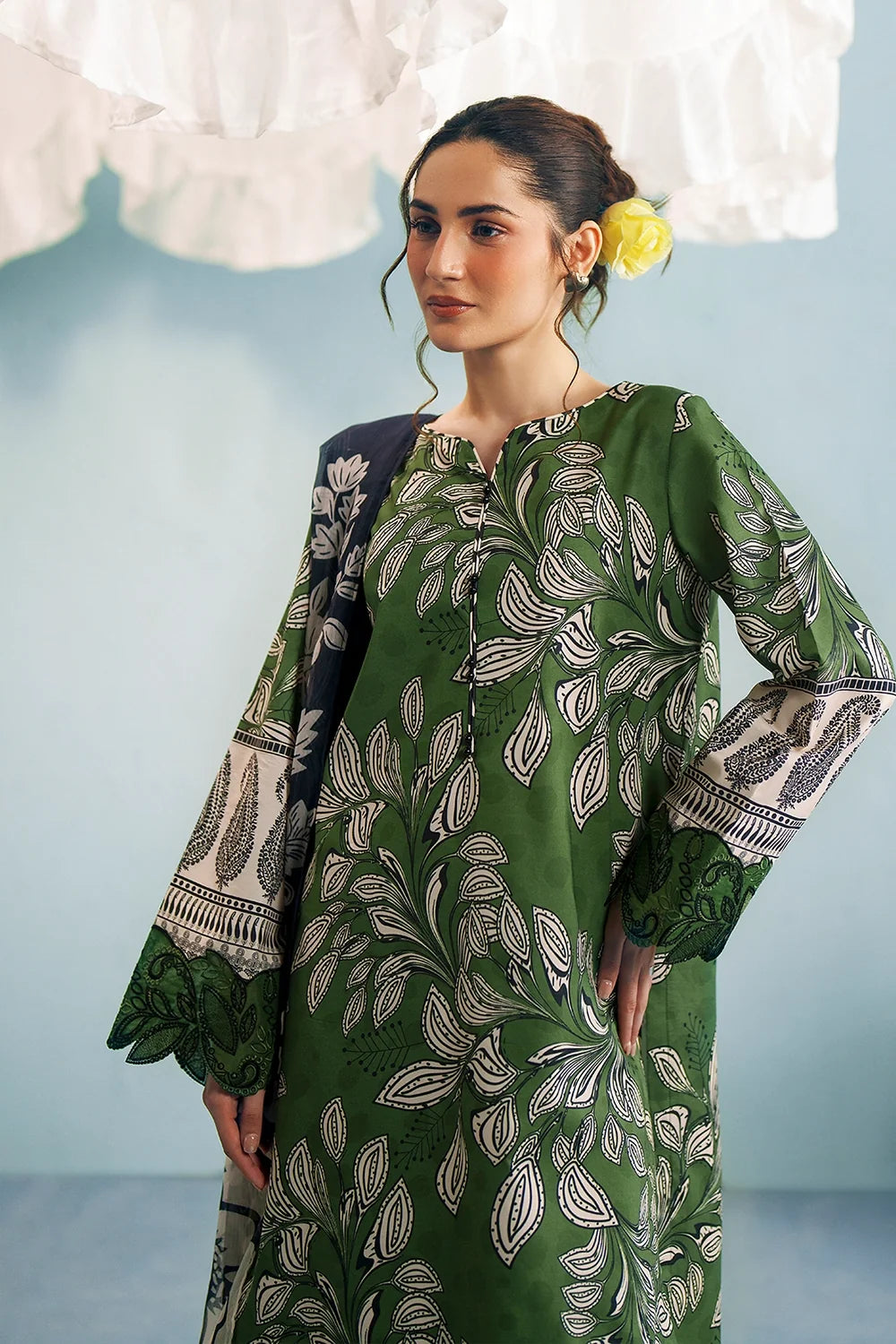 Embroidered and printed lawn Stitched 3pc