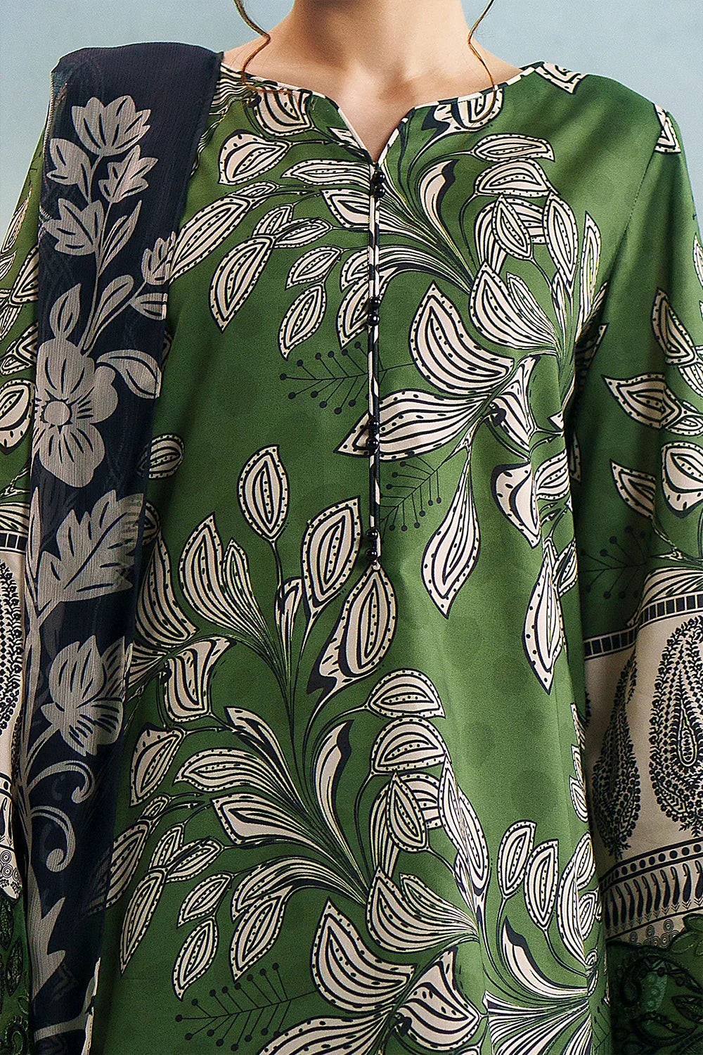 Embroidered and printed lawn Stitched 3pc