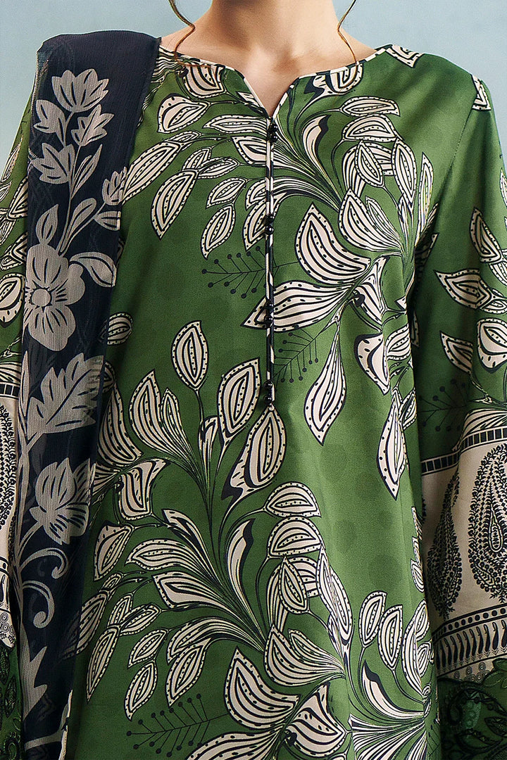 Embroidered and printed lawn Stitched 3pc