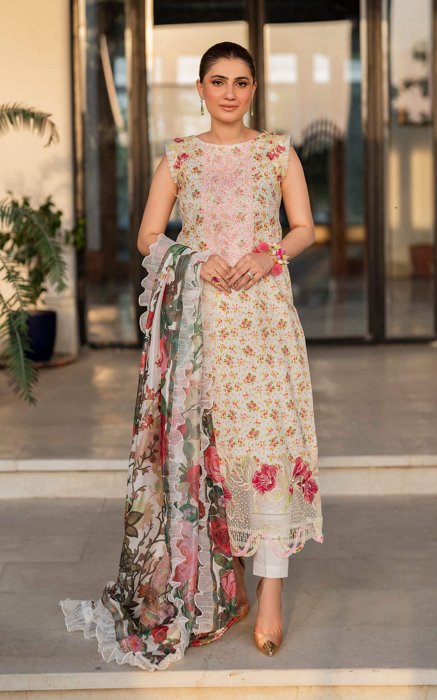 Gulnar MK-15 | Unstitched Lawn