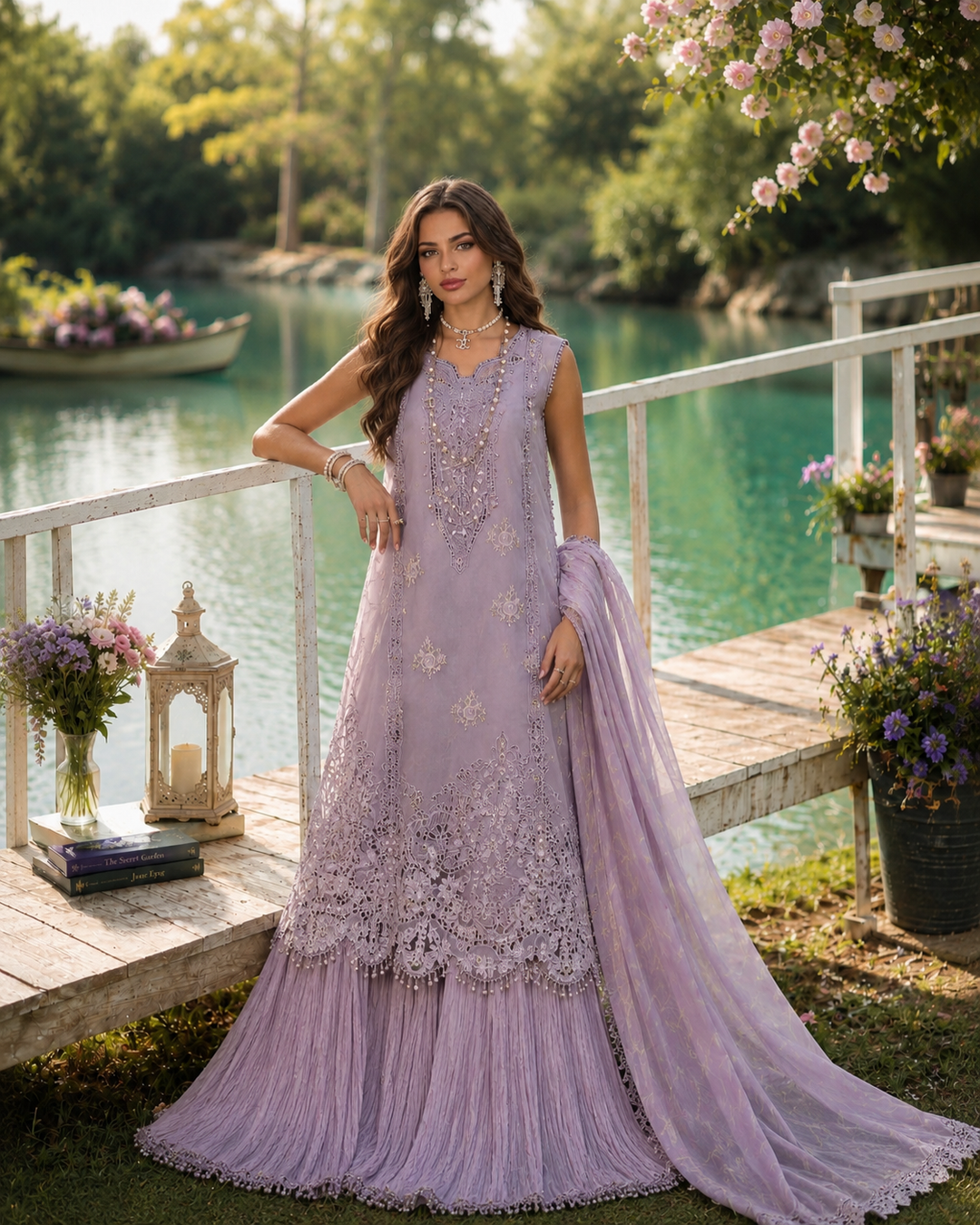 3 piece unstitched lawn embroidered suit