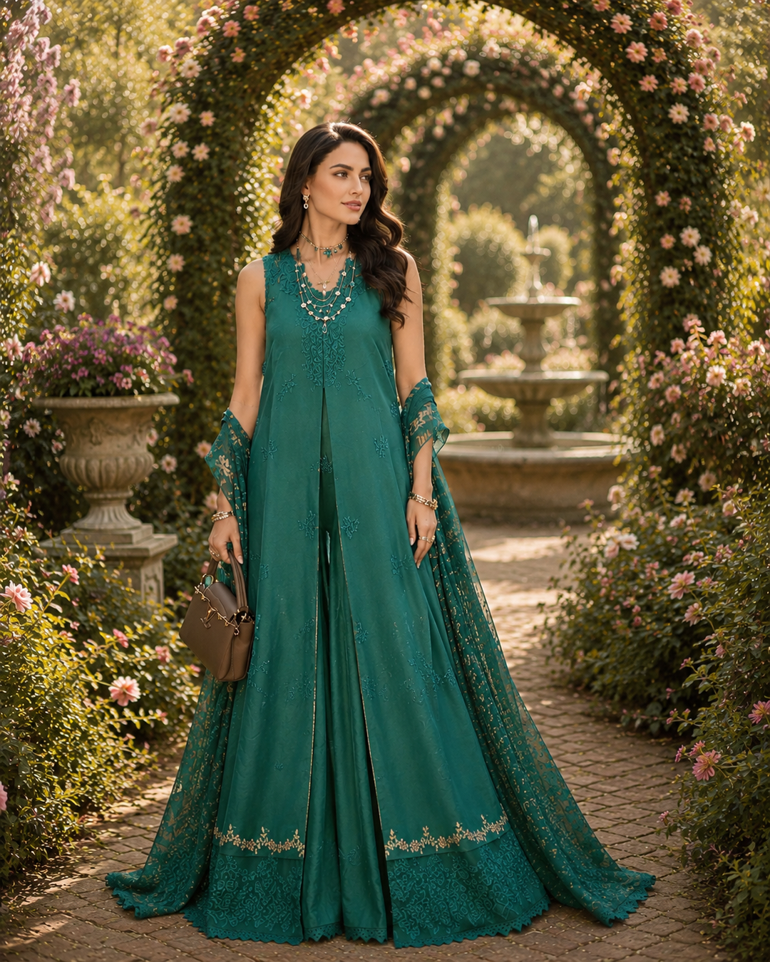 3 piece unstitched lawn embroidered suit