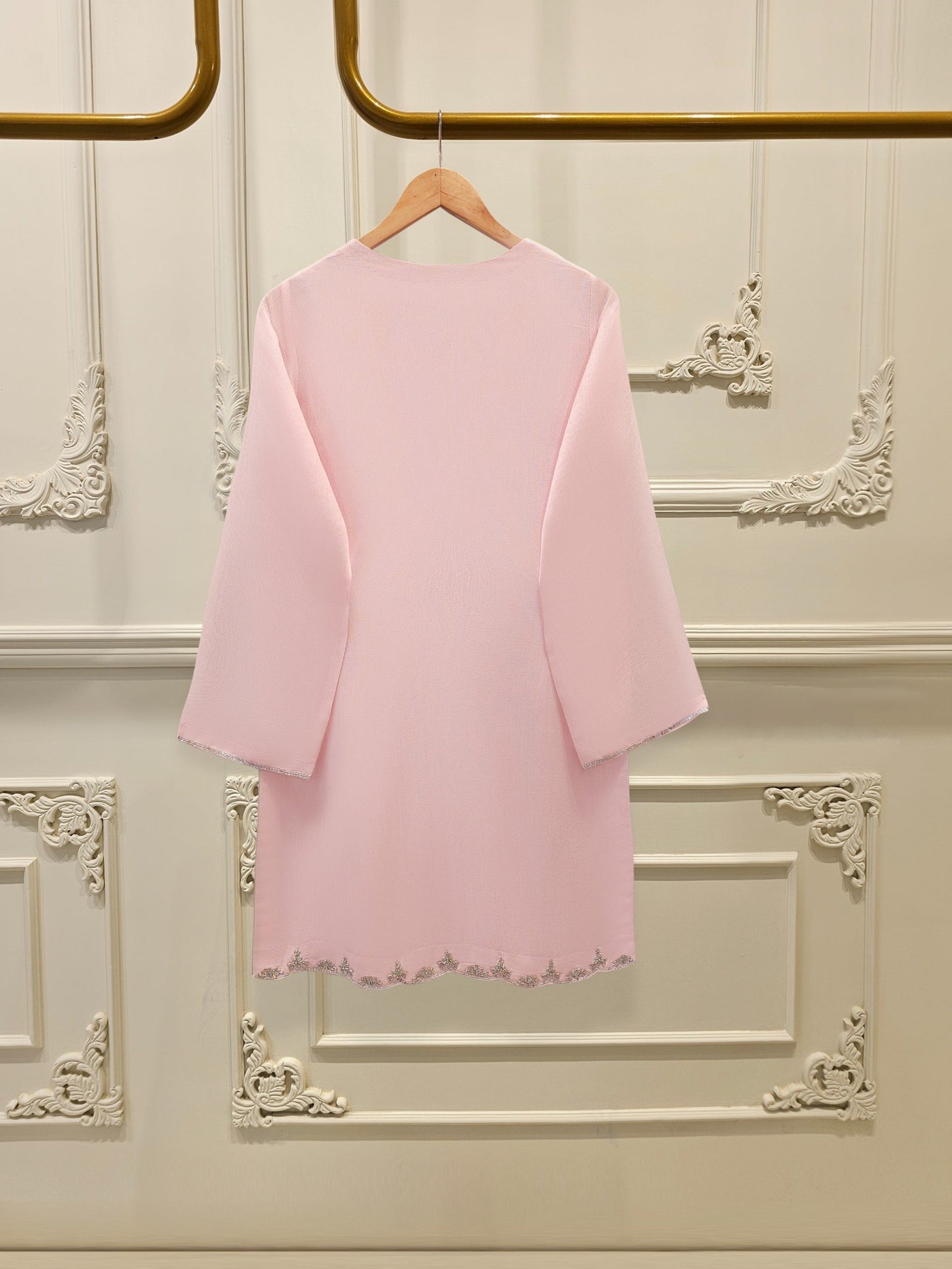 3 Piece - Pure Embroidered Cotton Net Suit