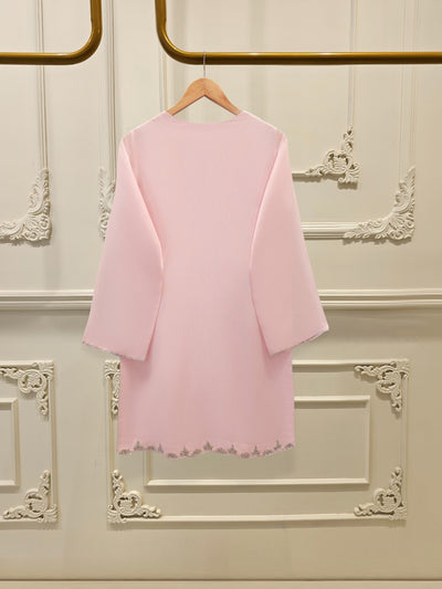 3 Piece - Pure Embroidered Cotton Net Suit
