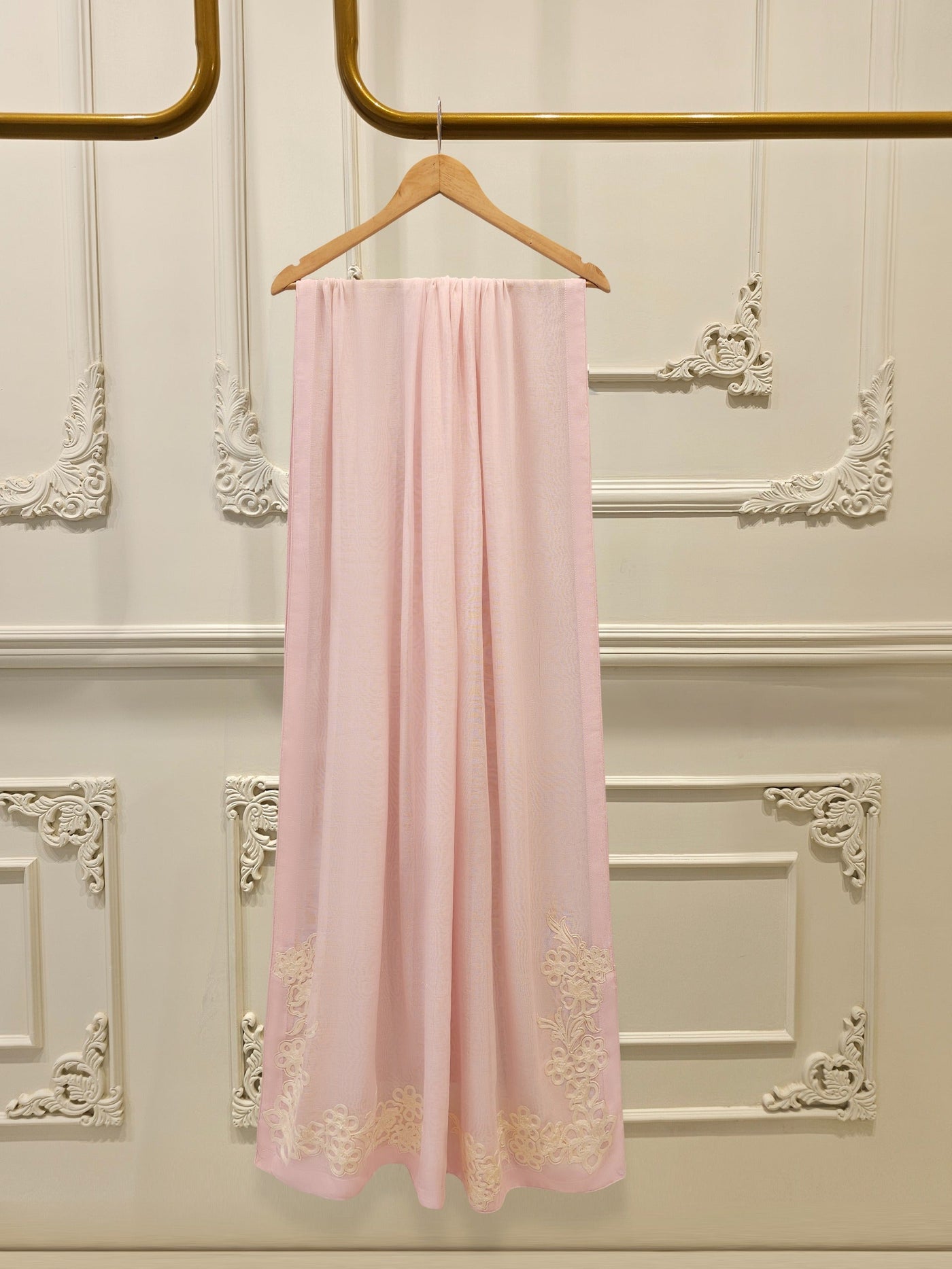 3 Piece - Pure Embroidered Cotton Net Suit
