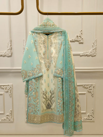 2 Piece - Digital Printed Embroidered Lawn Suit