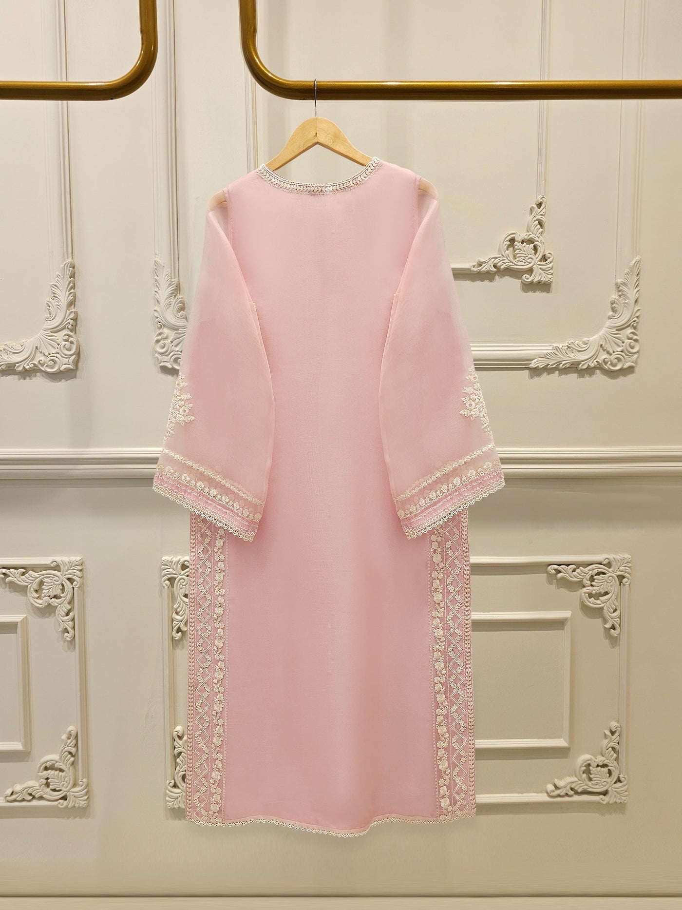 3 Piece - Pure Organza Embroidered Suit