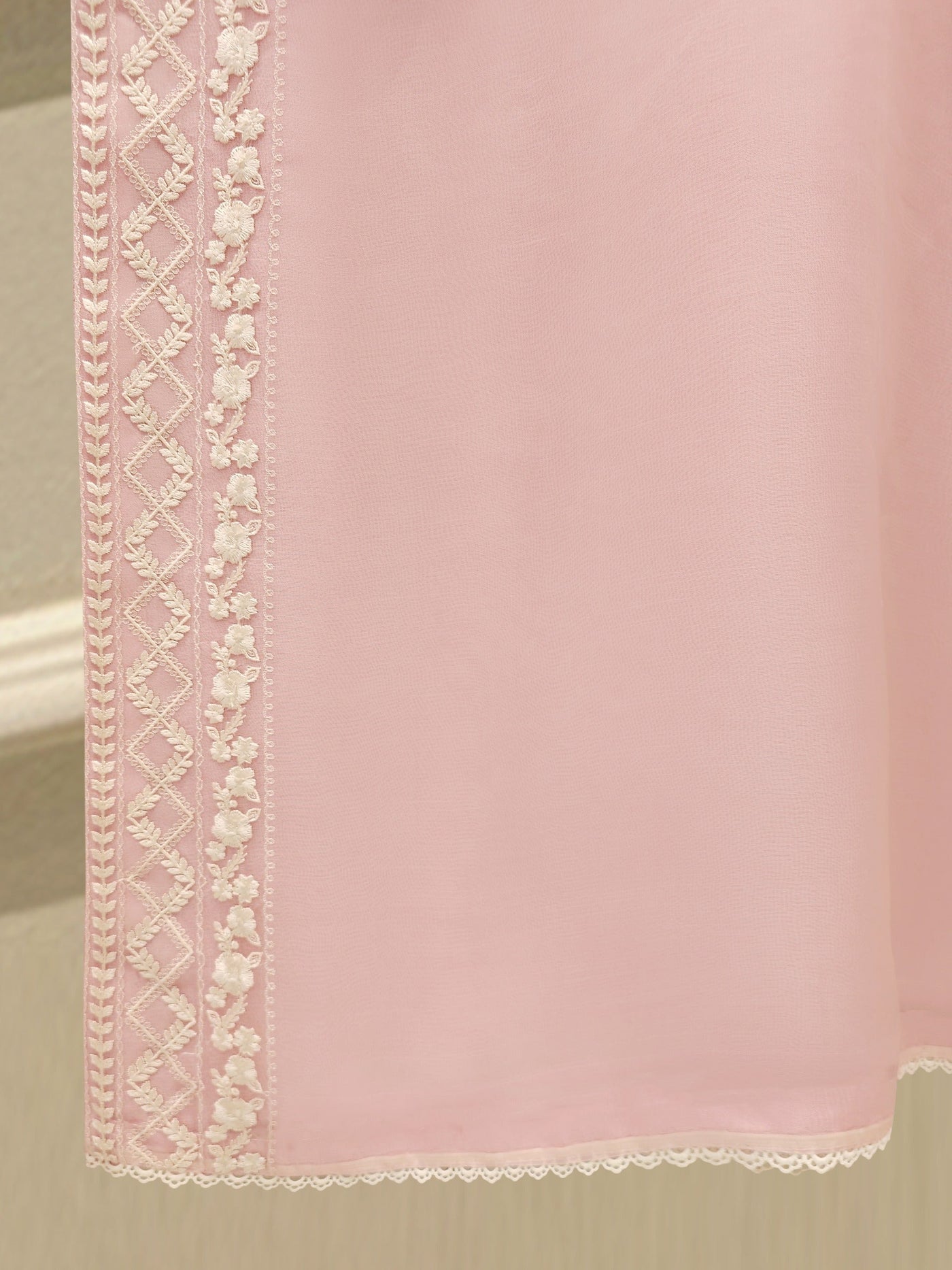 3 Piece - Pure Organza Embroidered Suit