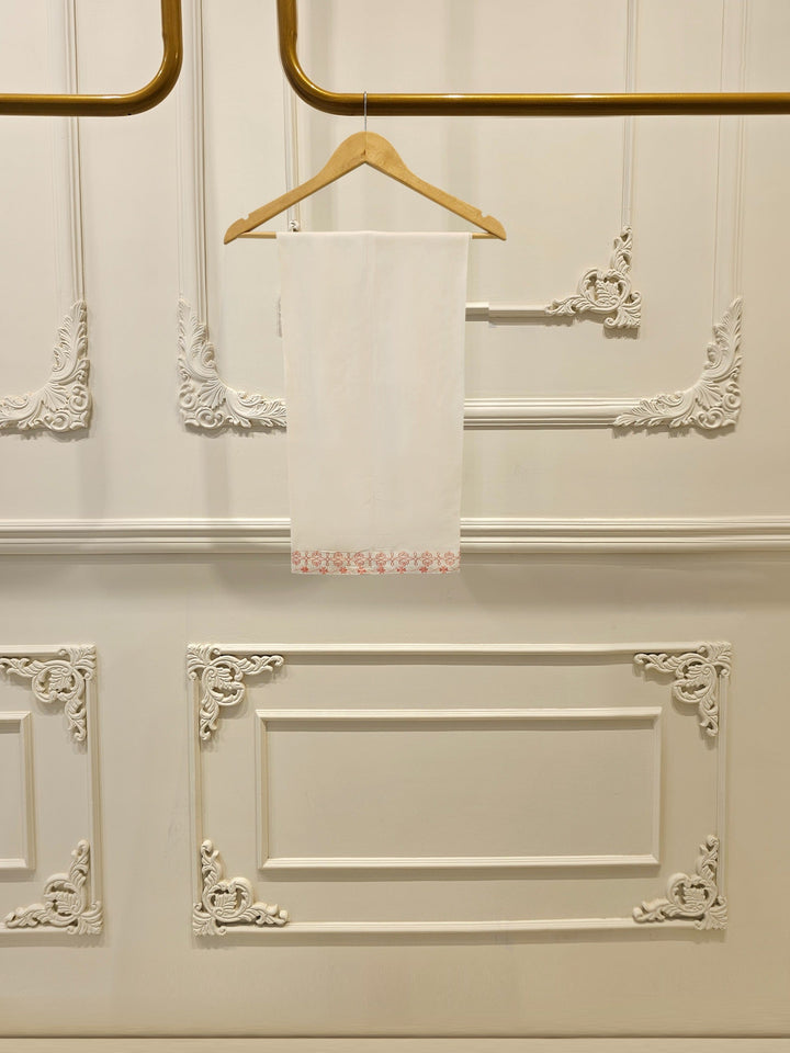 3 Piece - Pure Embroidered Cotton Net Suit