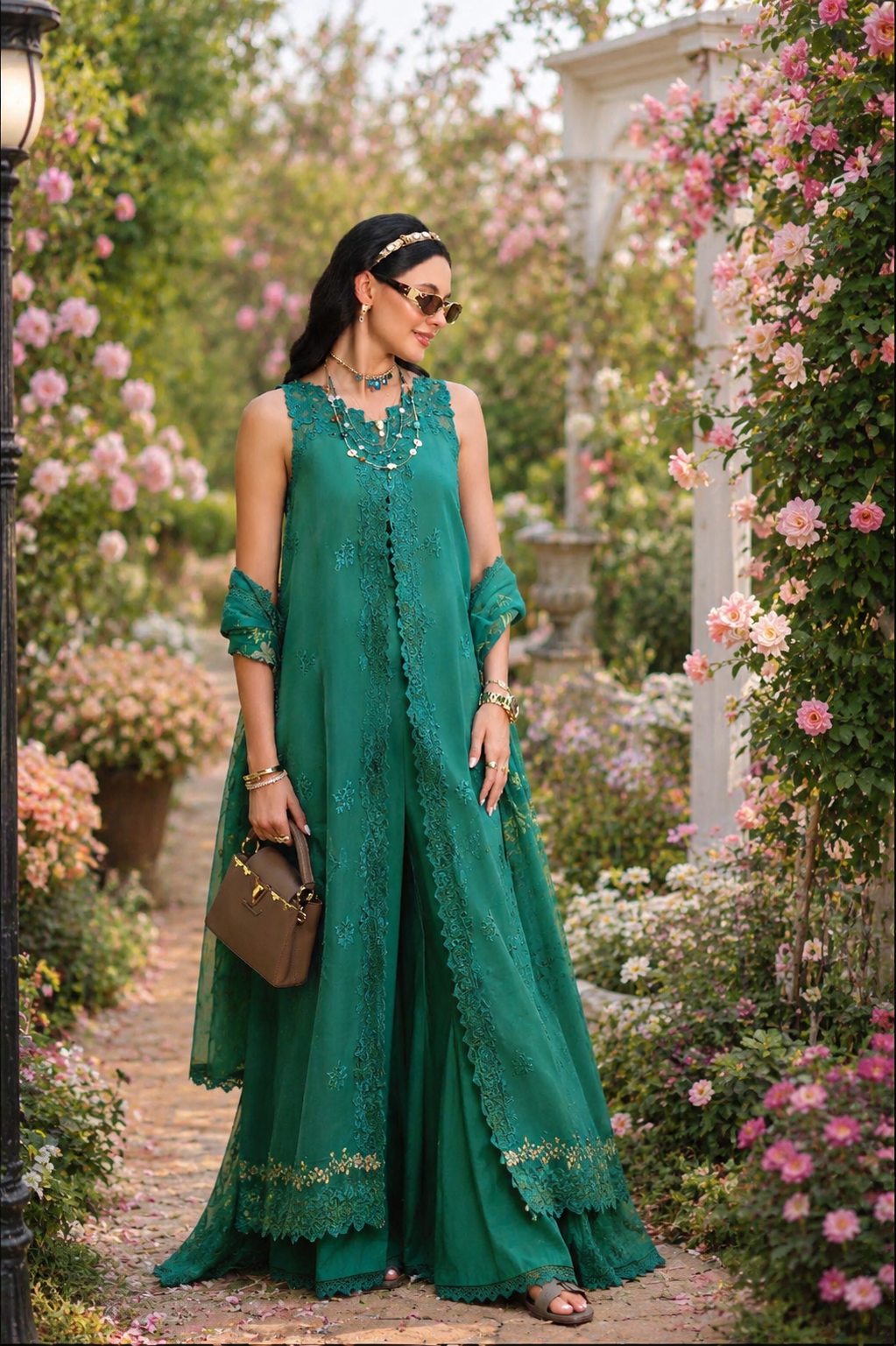 3 piece unstitched lawn embroidered suit