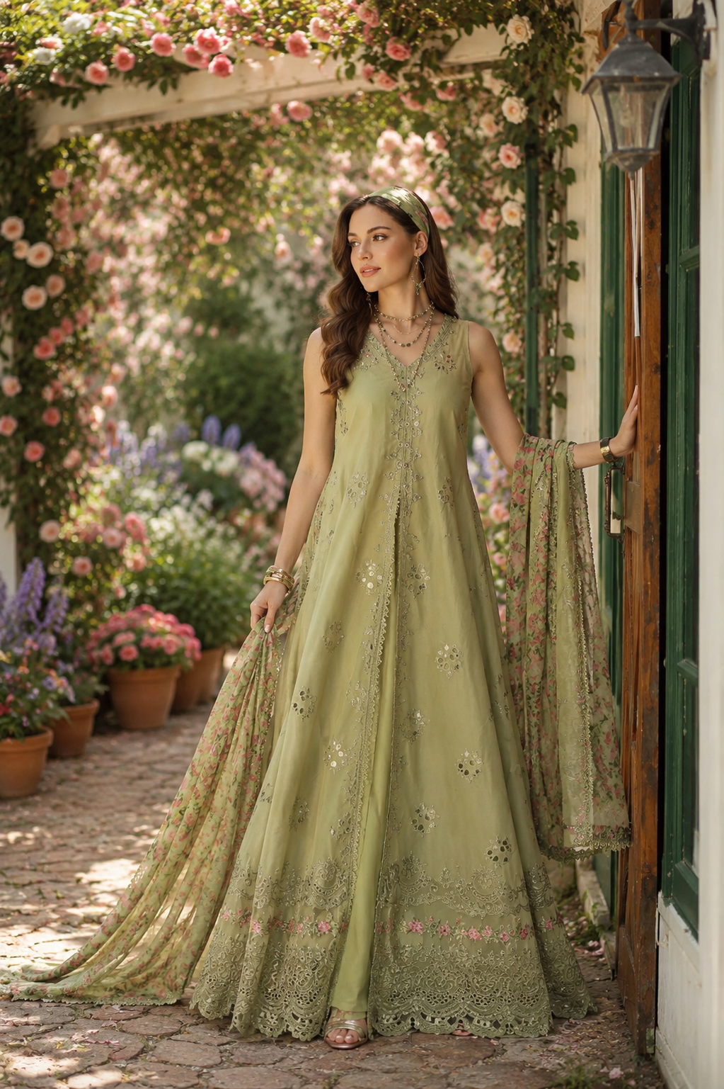 3 piece unstitched lawn embroidered suit