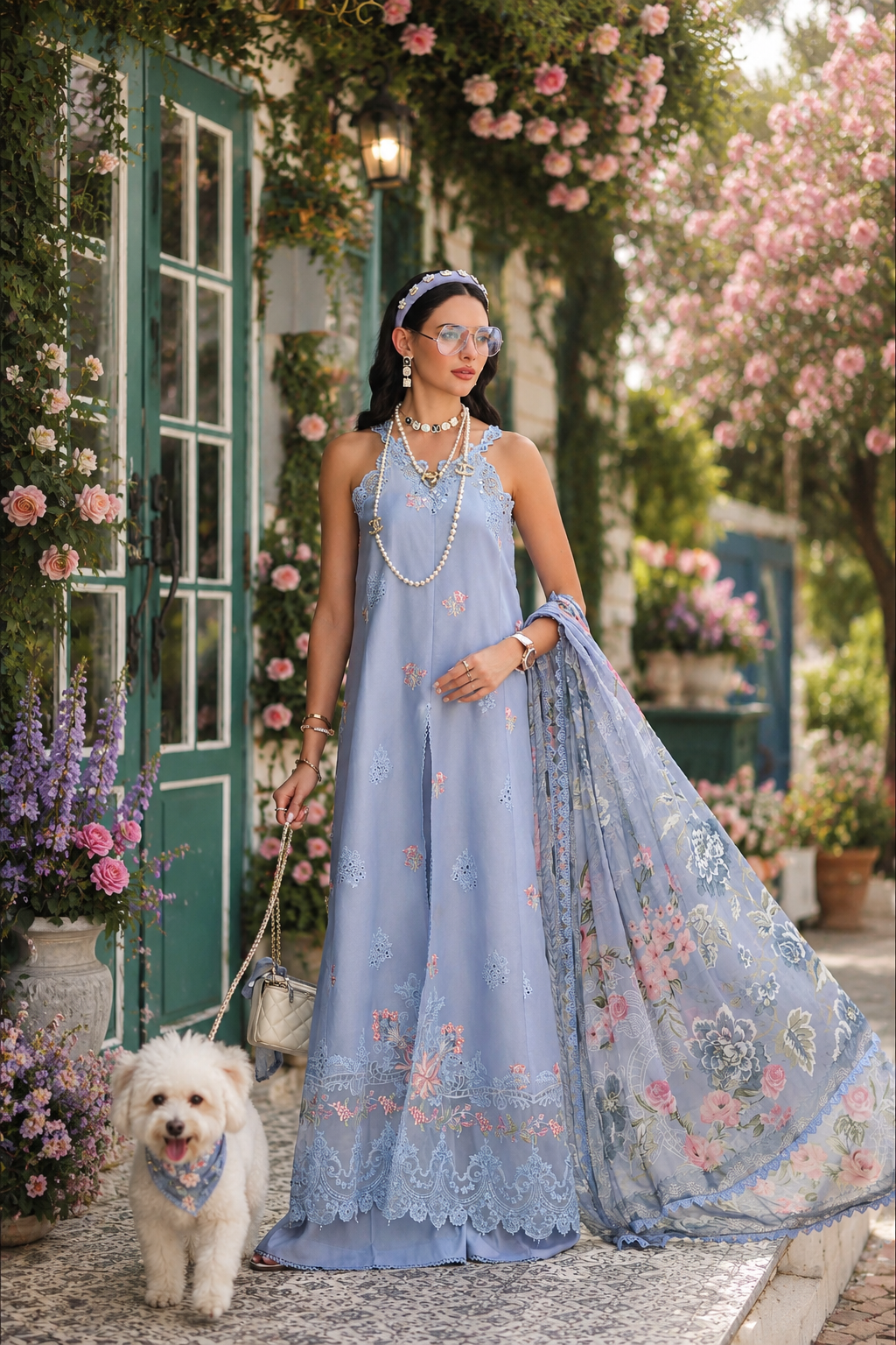 3 piece unstitched lawn embroidered suit